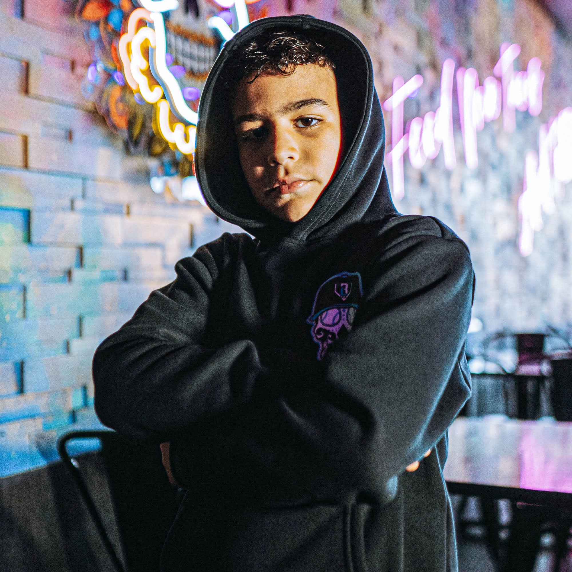 Best Tacos Are Oppo Youth Hoodie - Image 3