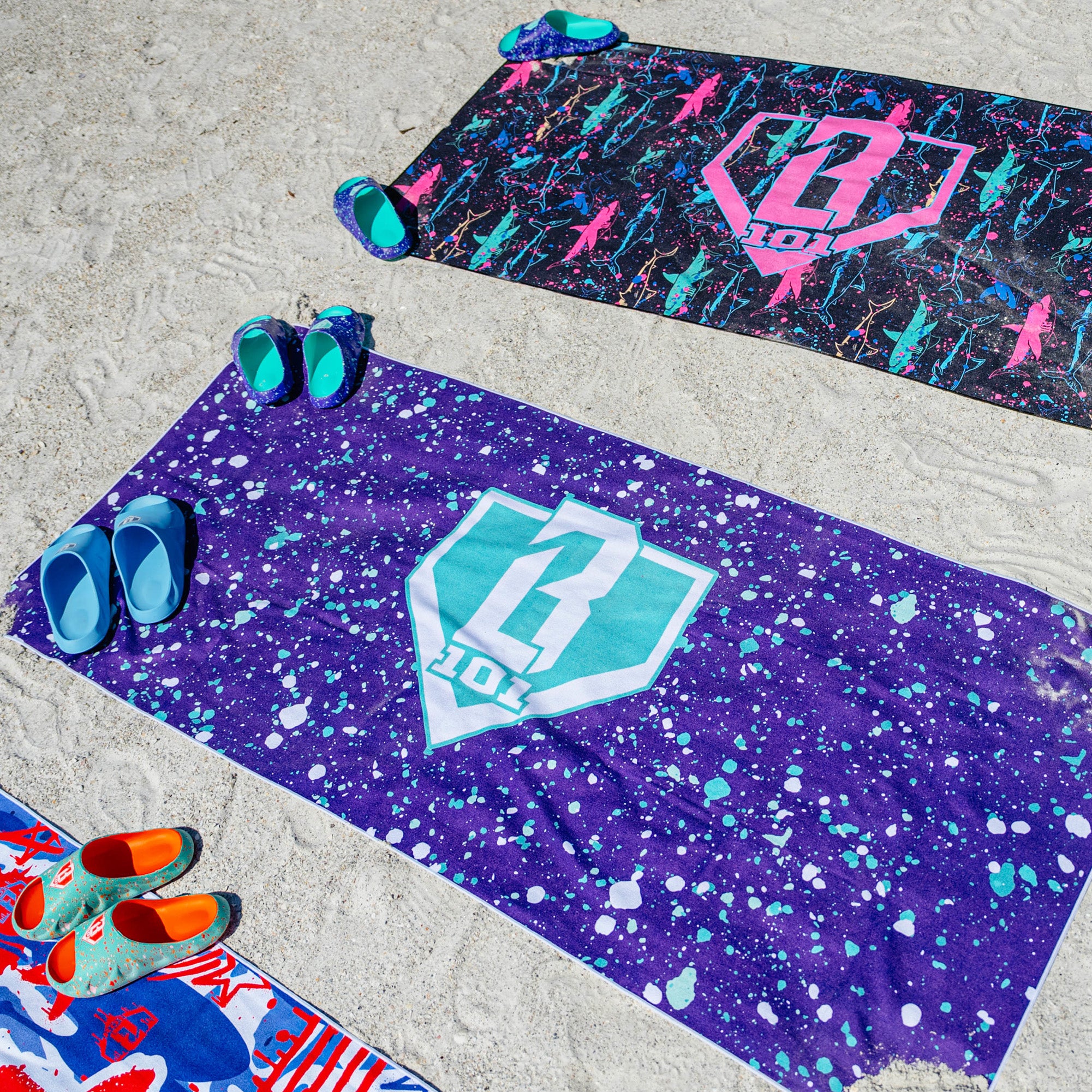Splatter Towel - Purple - Image 2
