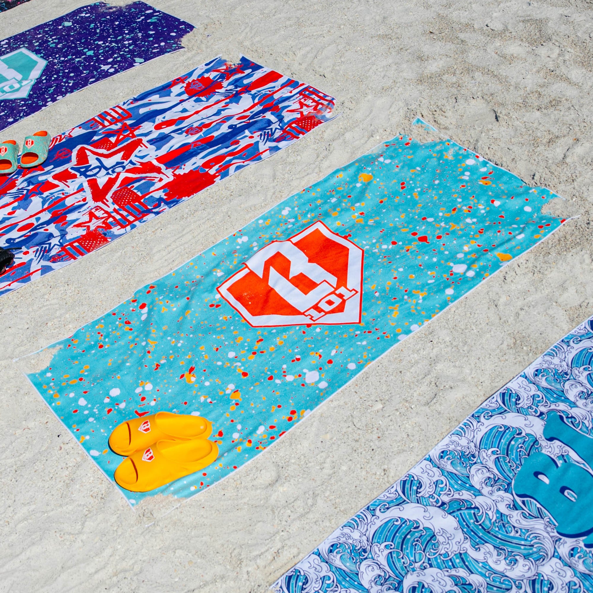 Splatter Towel - Teal - Image 2
