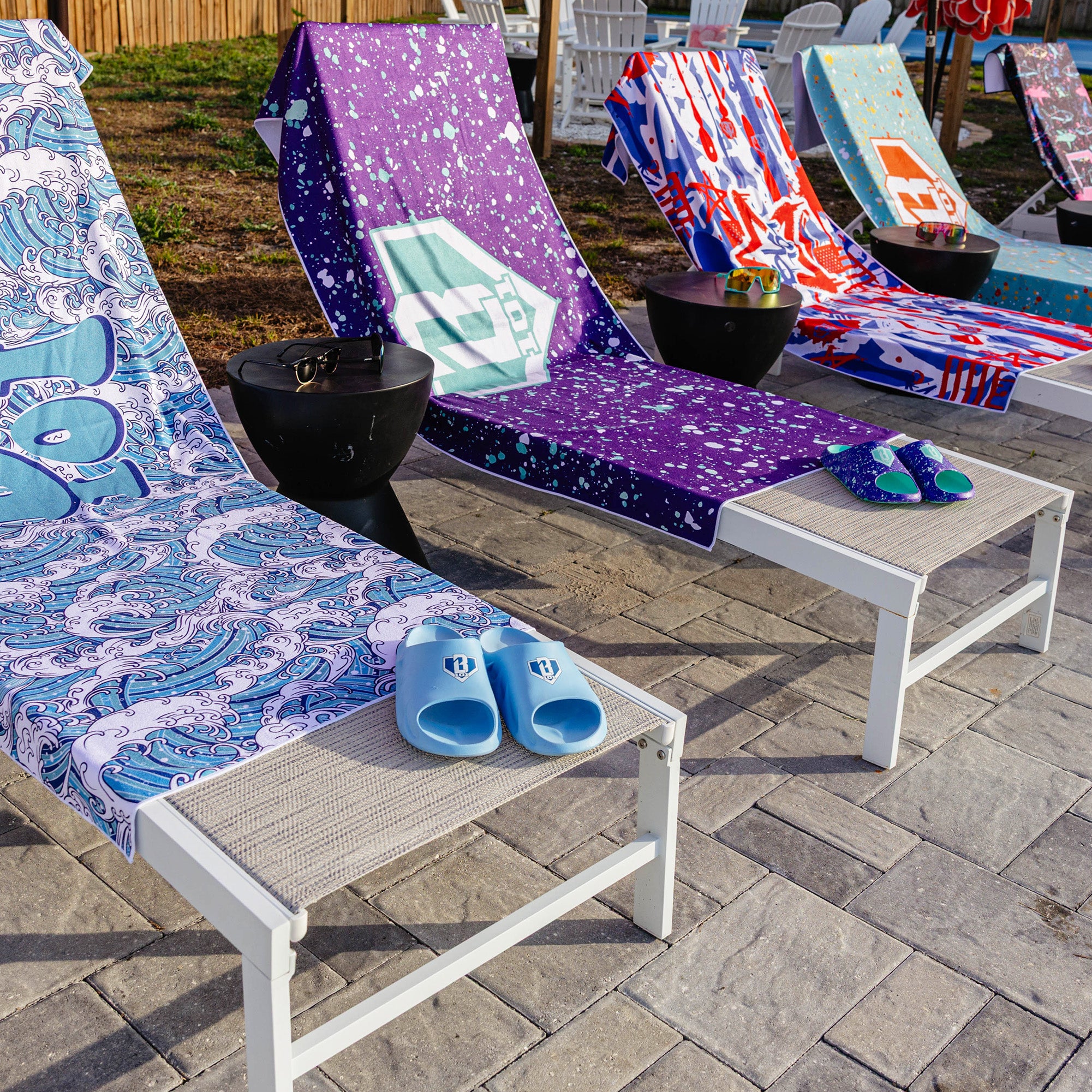Splatter Towel - Purple - Image 3