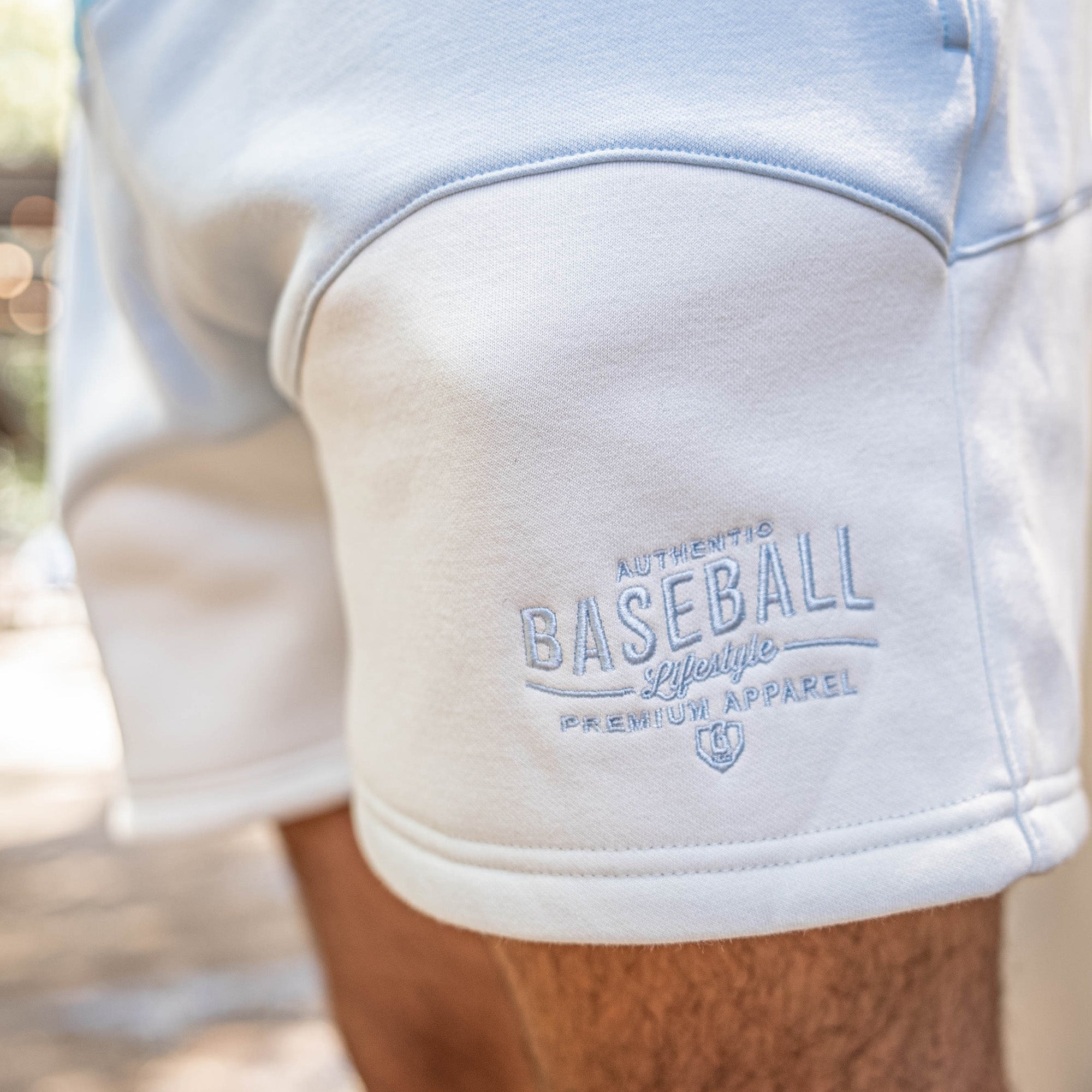 BSBL Wave Youth Sweatshorts - Light Blue - Image 4