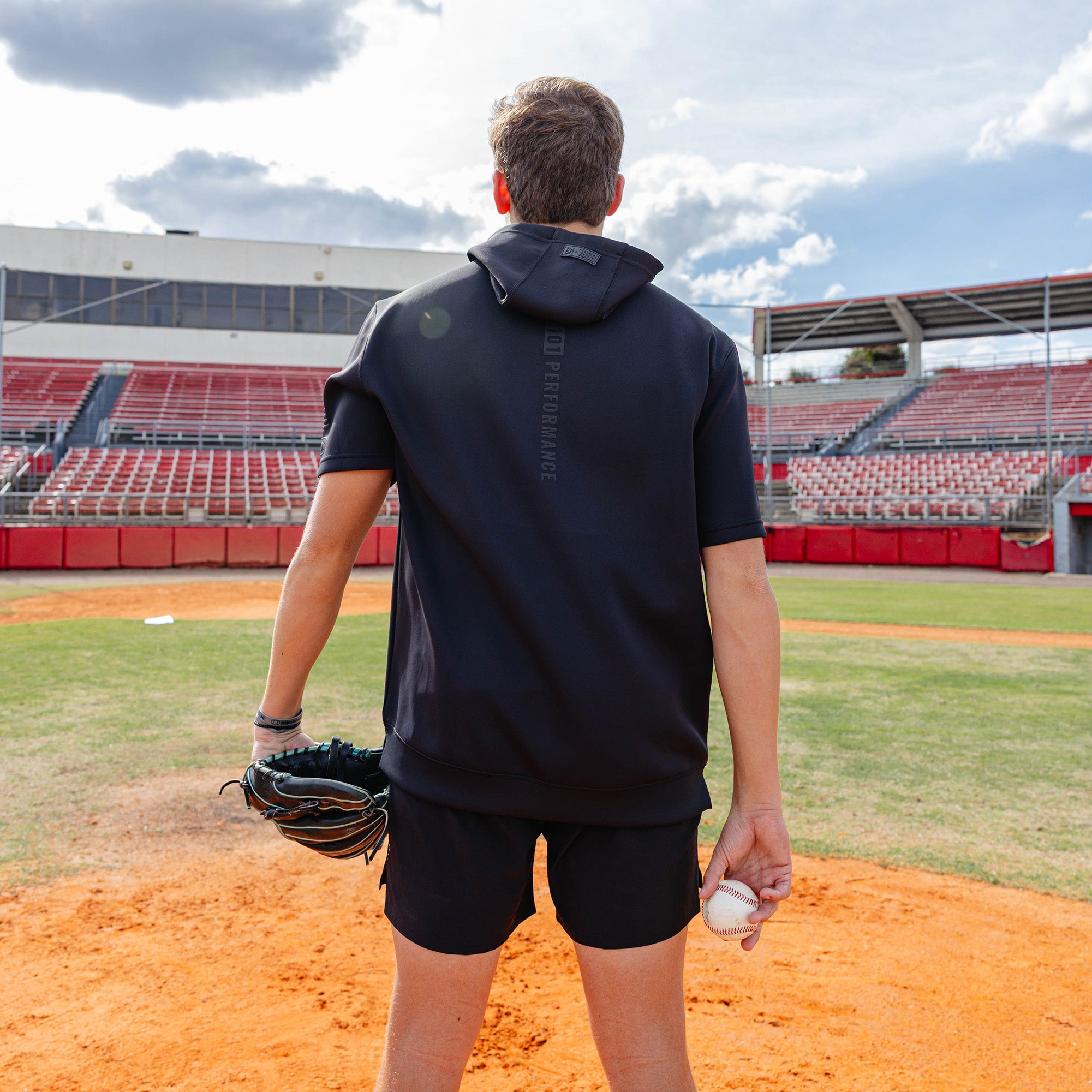 BSBL-SZN Youth Short Sleeve Hoodie V3 - Blackout - Image 6