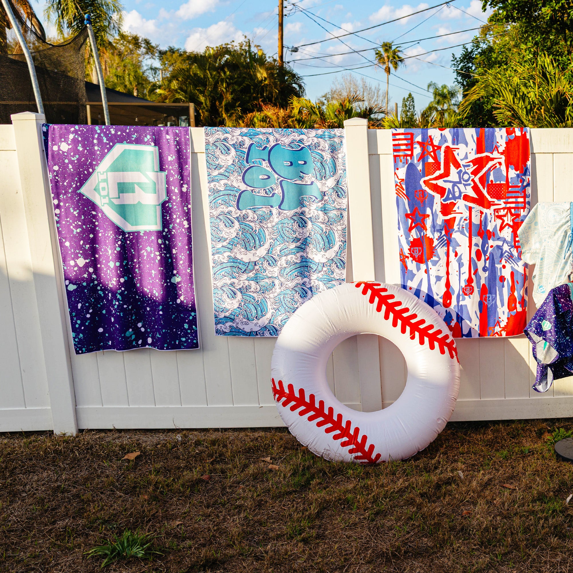 Splatter Towel - Purple - Image 4