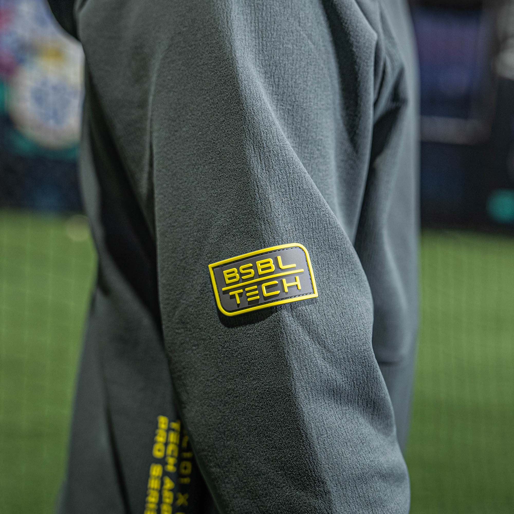 Diamond Tech Side Vented Youth Hoodie - Gray/Yellow - Image 8