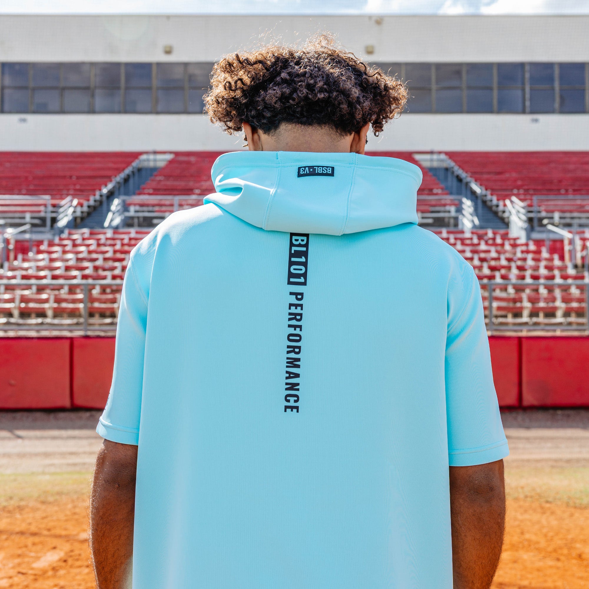 BSBL-SZN Short Sleeve Hoodie V3 - Blue - Image 6