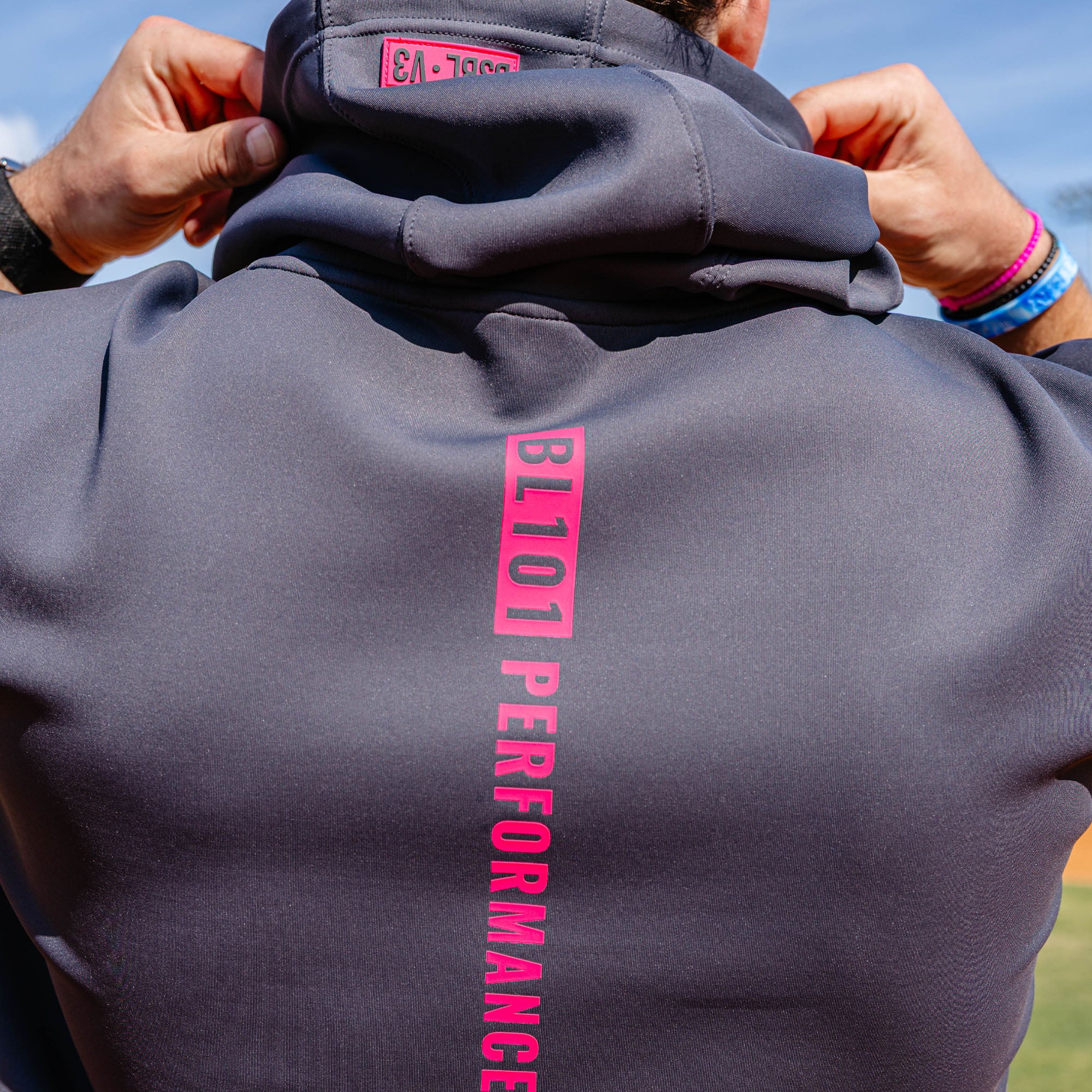 BSBL-SZN Short Sleeve Hoodie V3 - Dark Gray - Image 6
