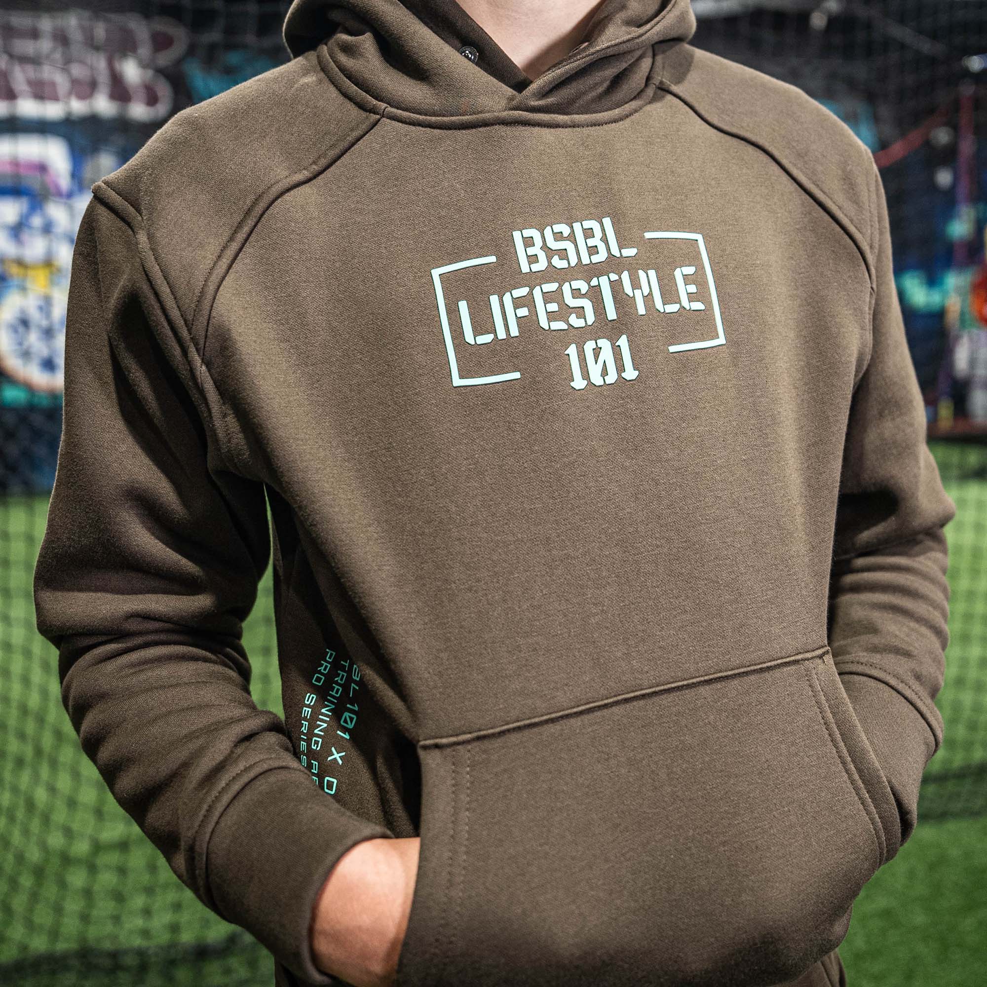 Off-Field Performance Hoodie - Brown/Mint - Image 2