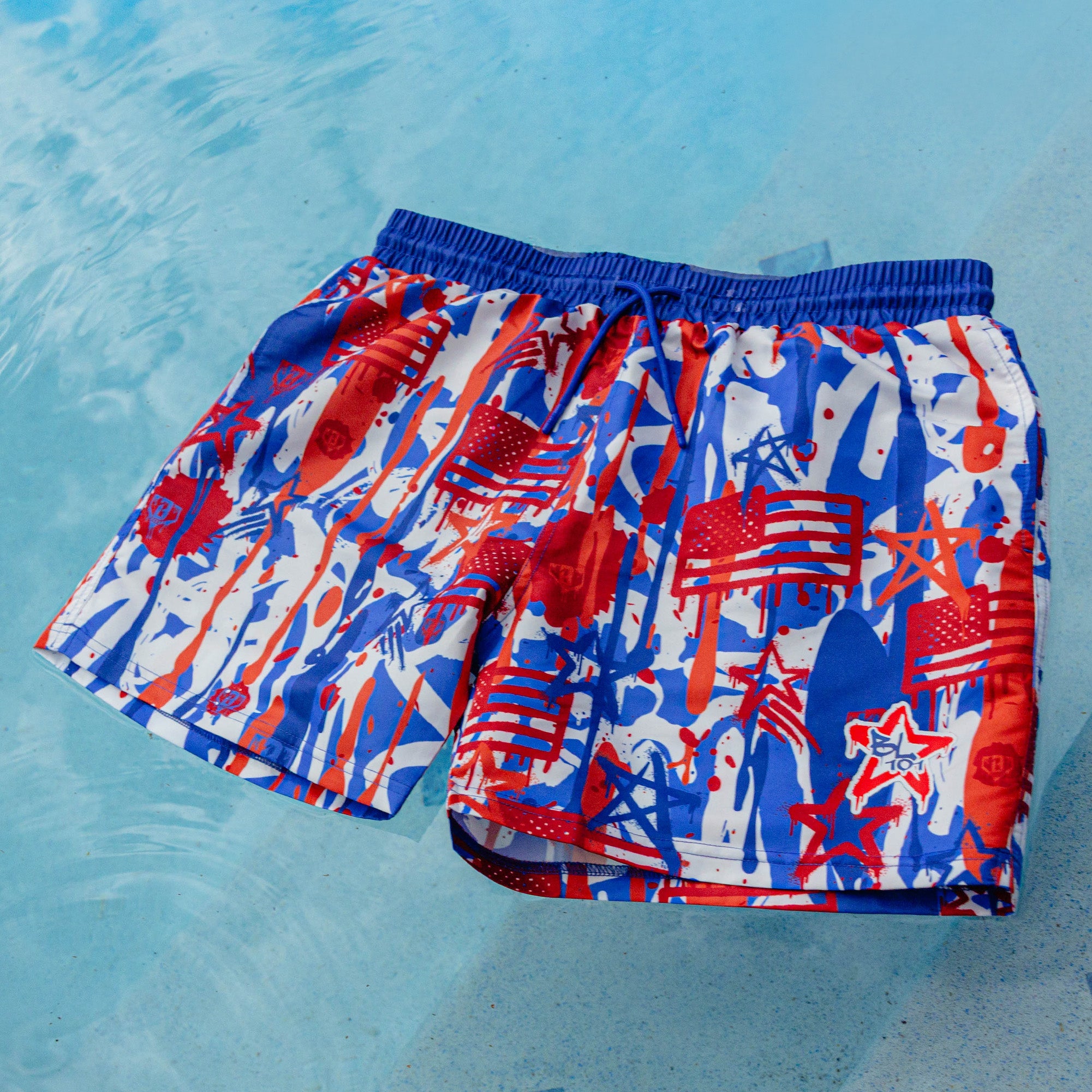 Graffiti Stars Swim Trunks - Image 5
