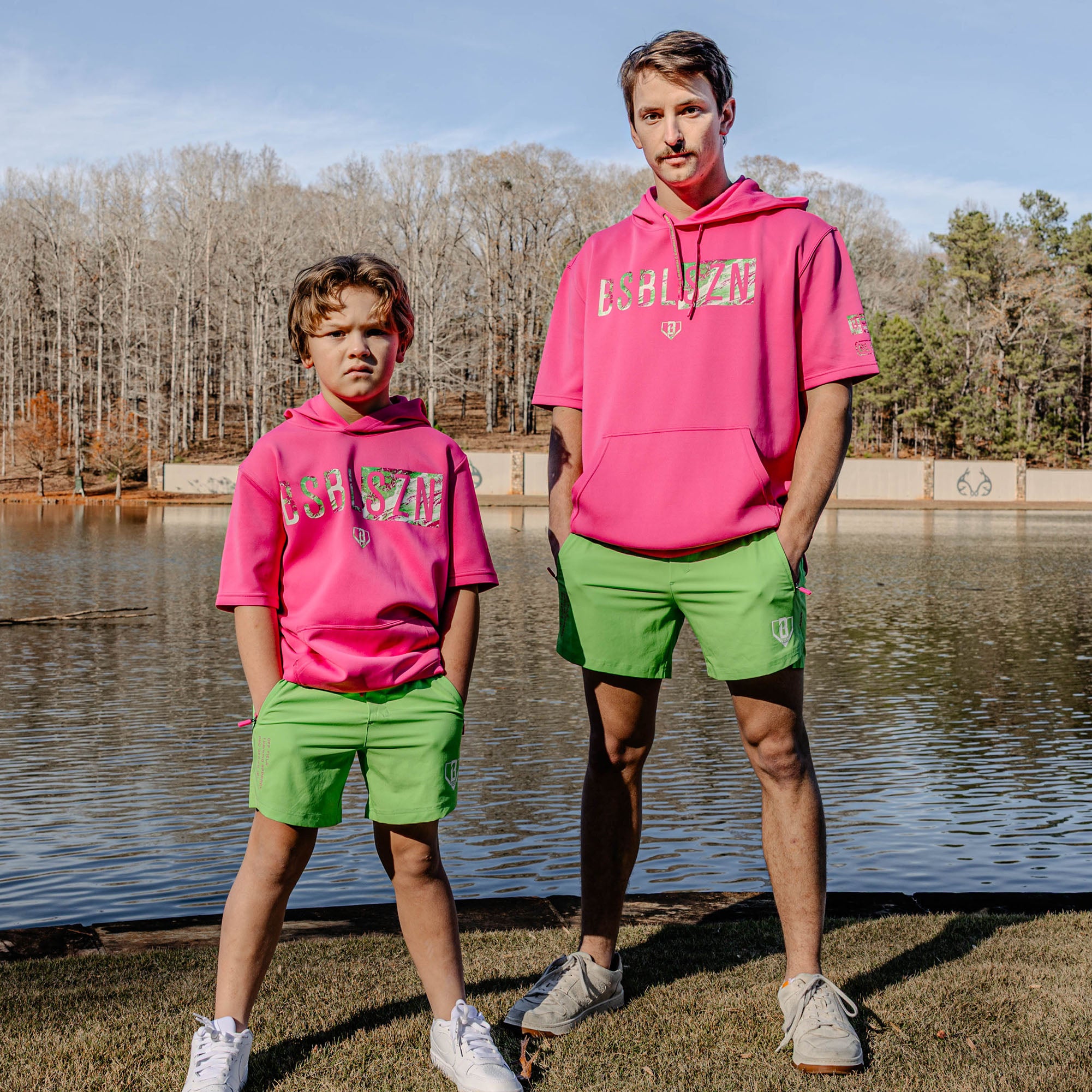 Realtree BSBL-SZN Short Sleeve Hoodie V3 - Pink/Aspect-Pink - Image 3