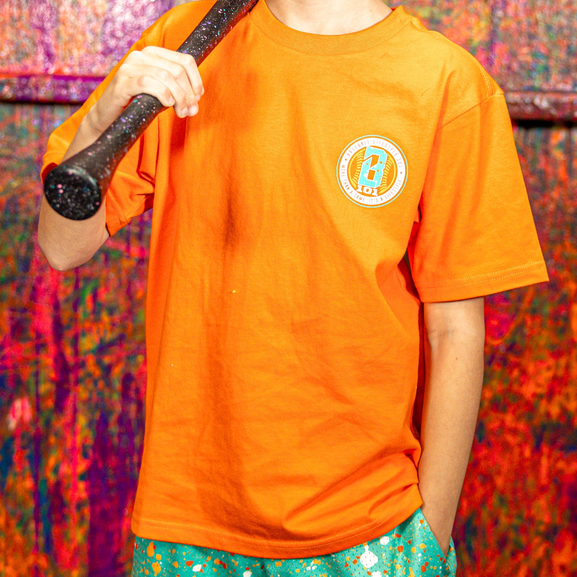 Splatter Established Tee - Orange - Image 4