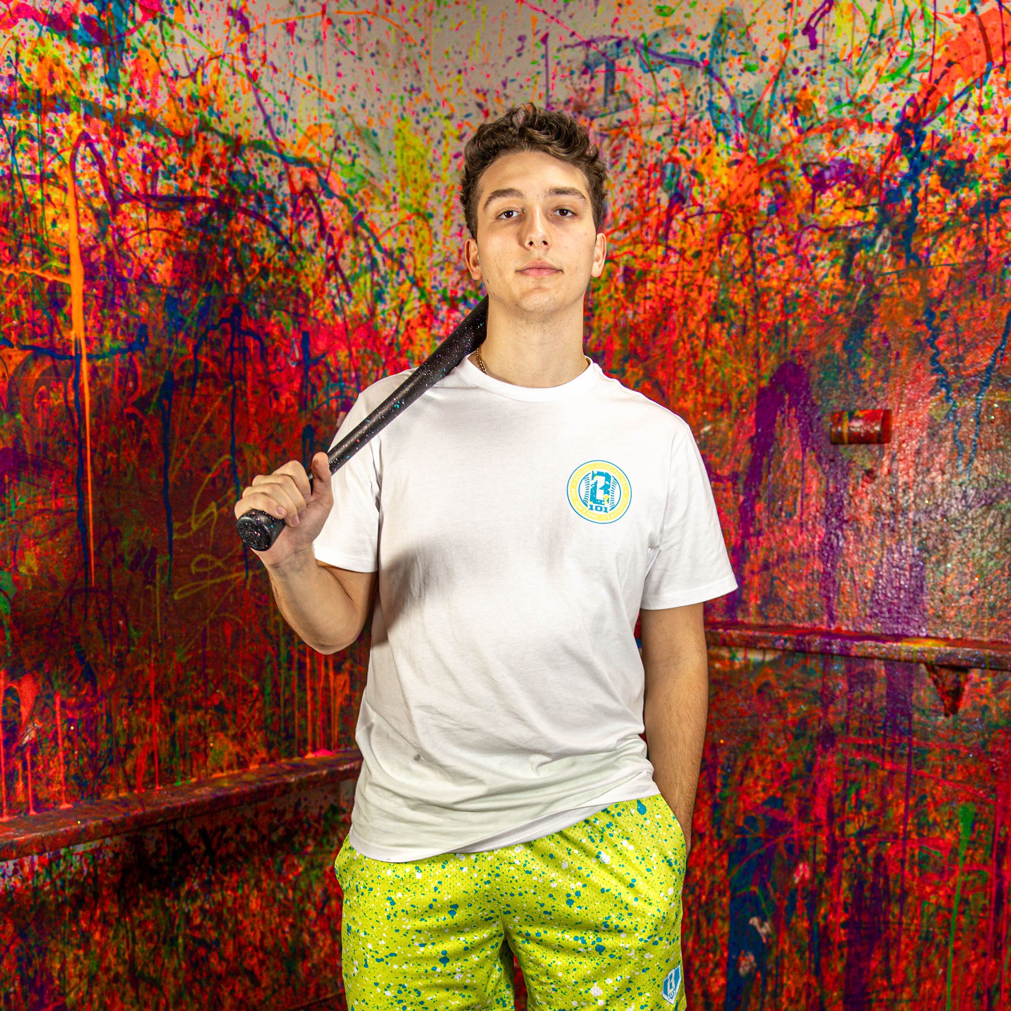 Splatter Established Tee - White - Image 4