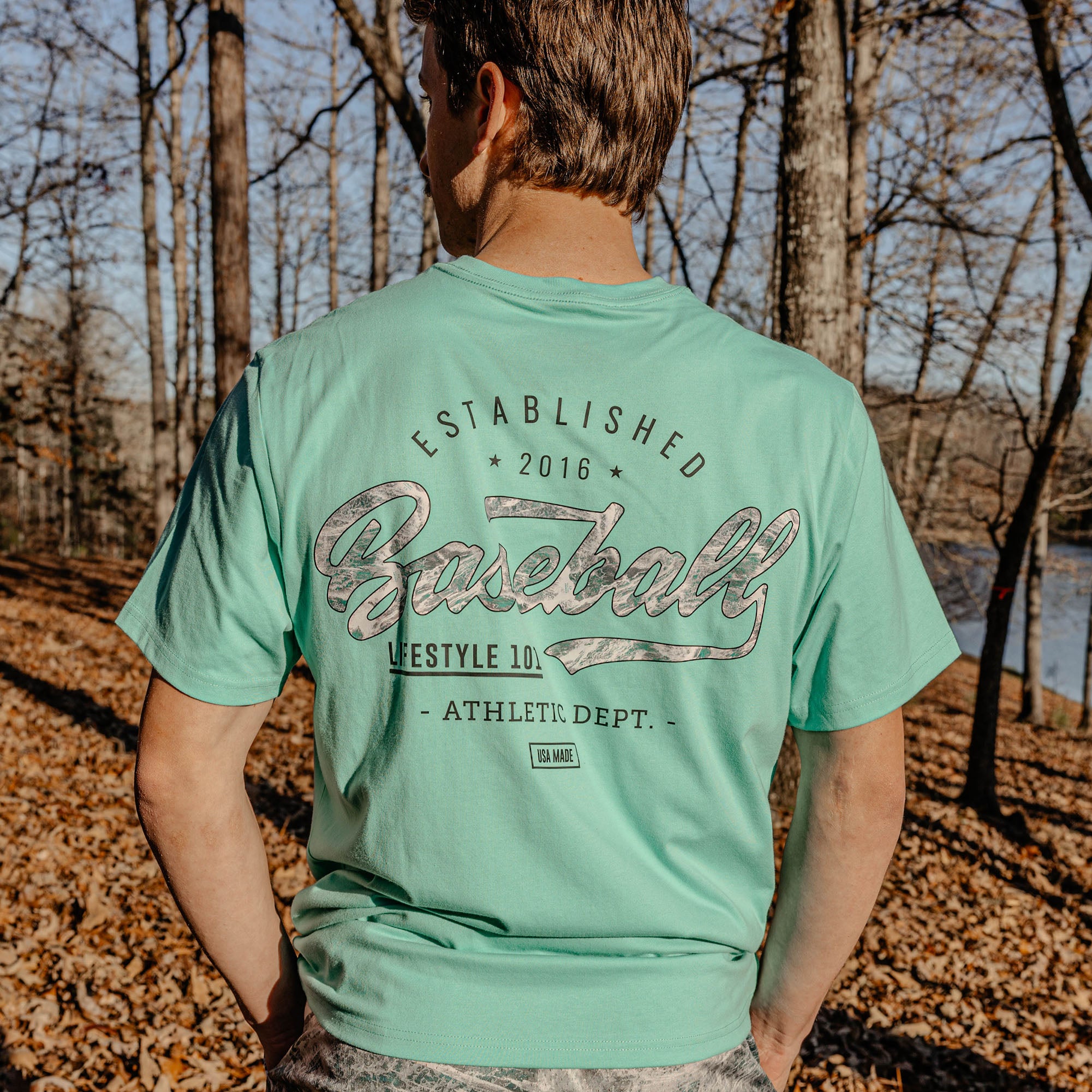 Realtree Established Tee - Teal/Aspect-Arctic - Image 3