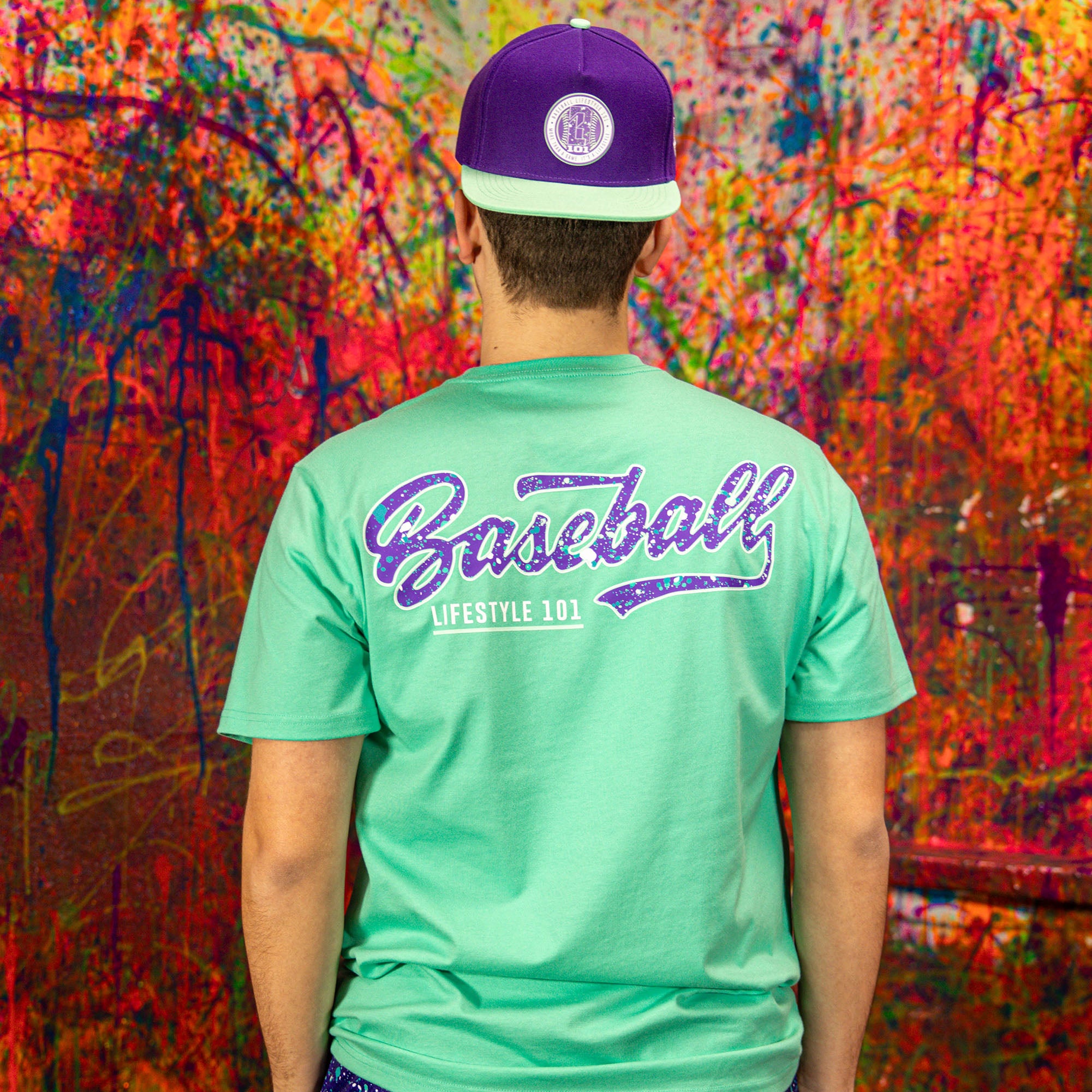 Splatter Established Tee - Teal - Image 3