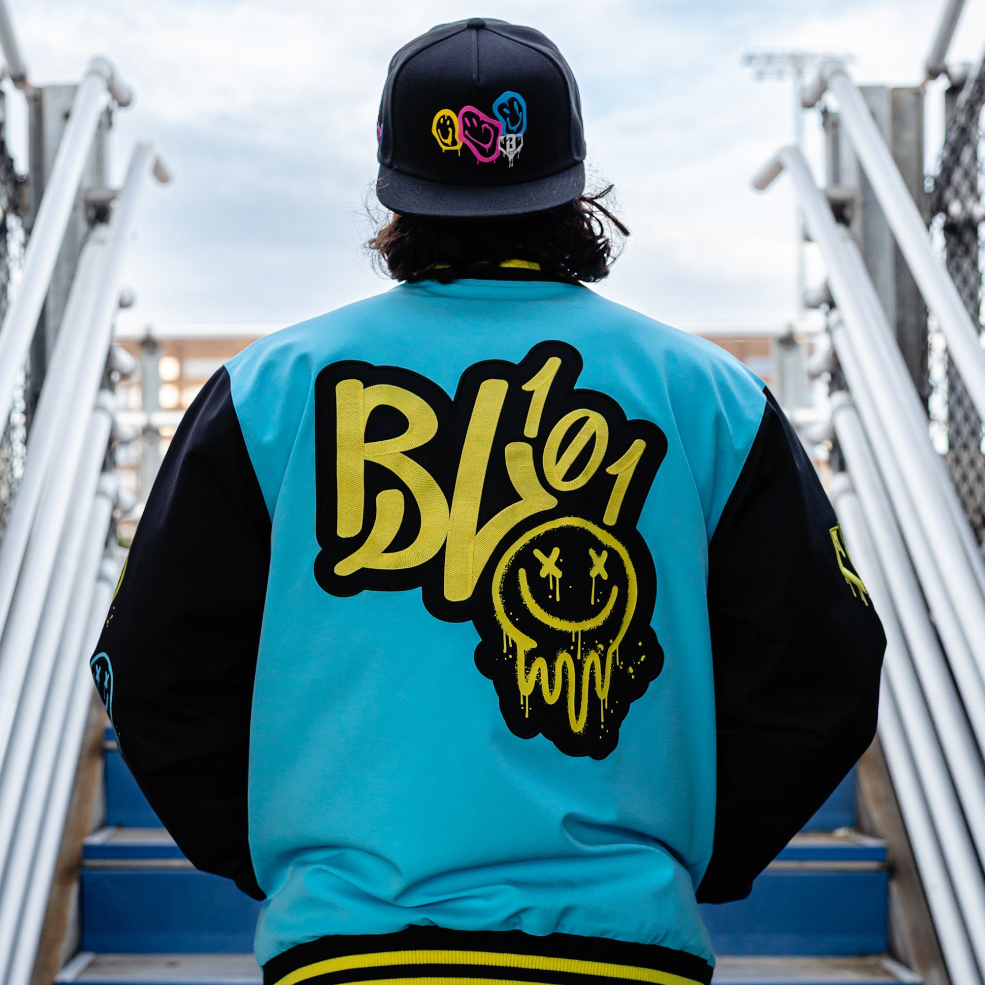 Retro Graffiti Bomber Jacket - Image 3