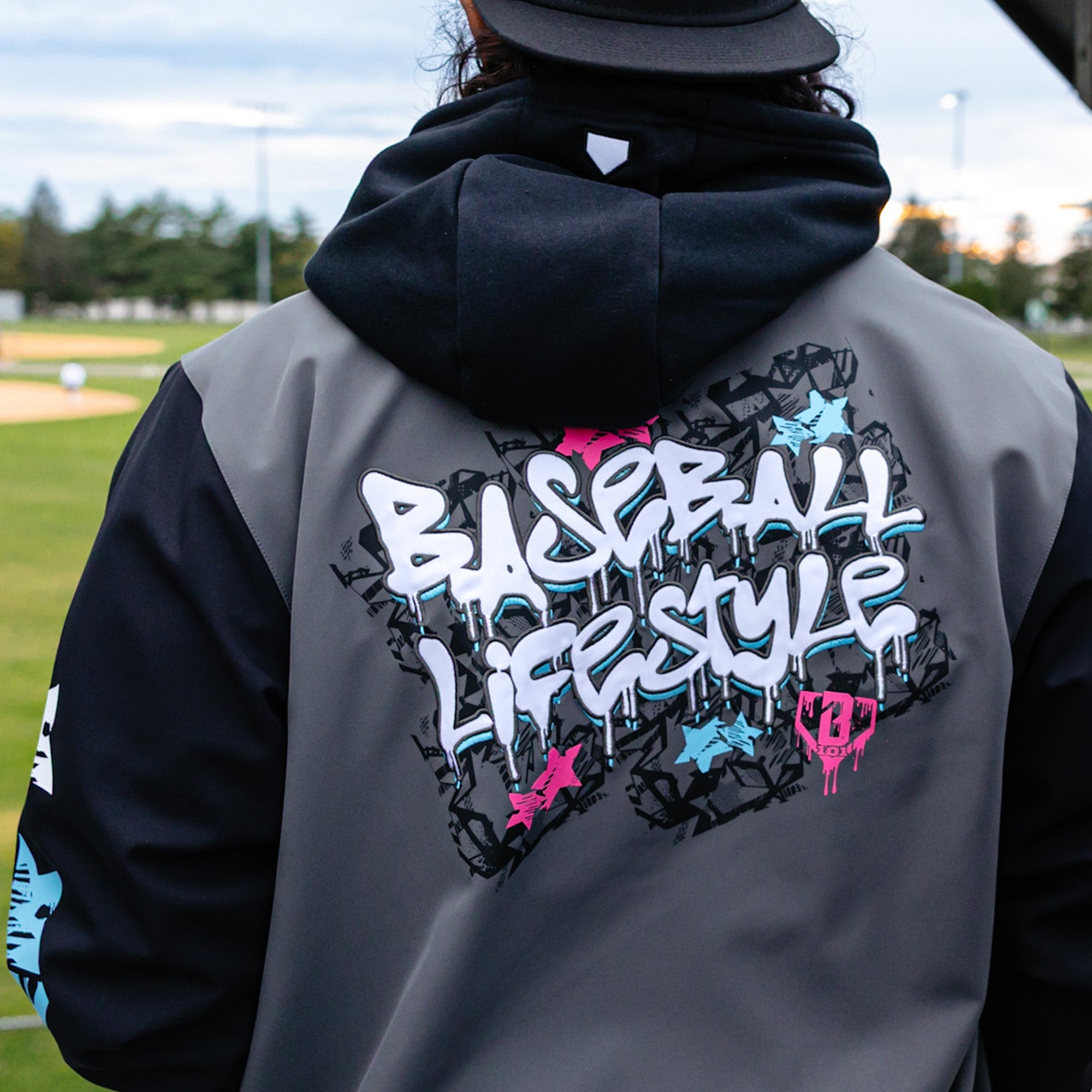 Baseball Lifestyle Tag Bomber Jacket - Image 4