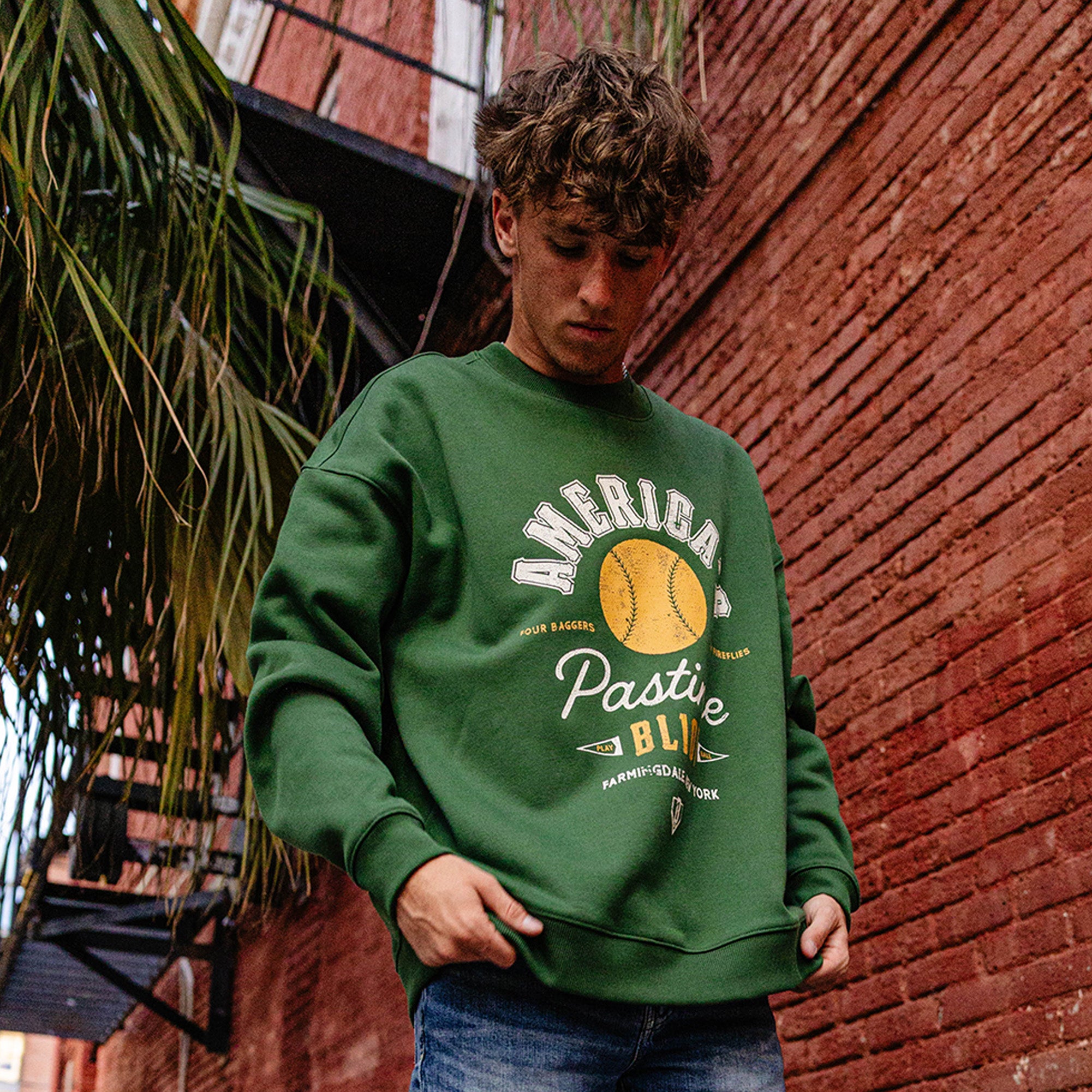 America's Pastime Crewneck - Green - Image 4
