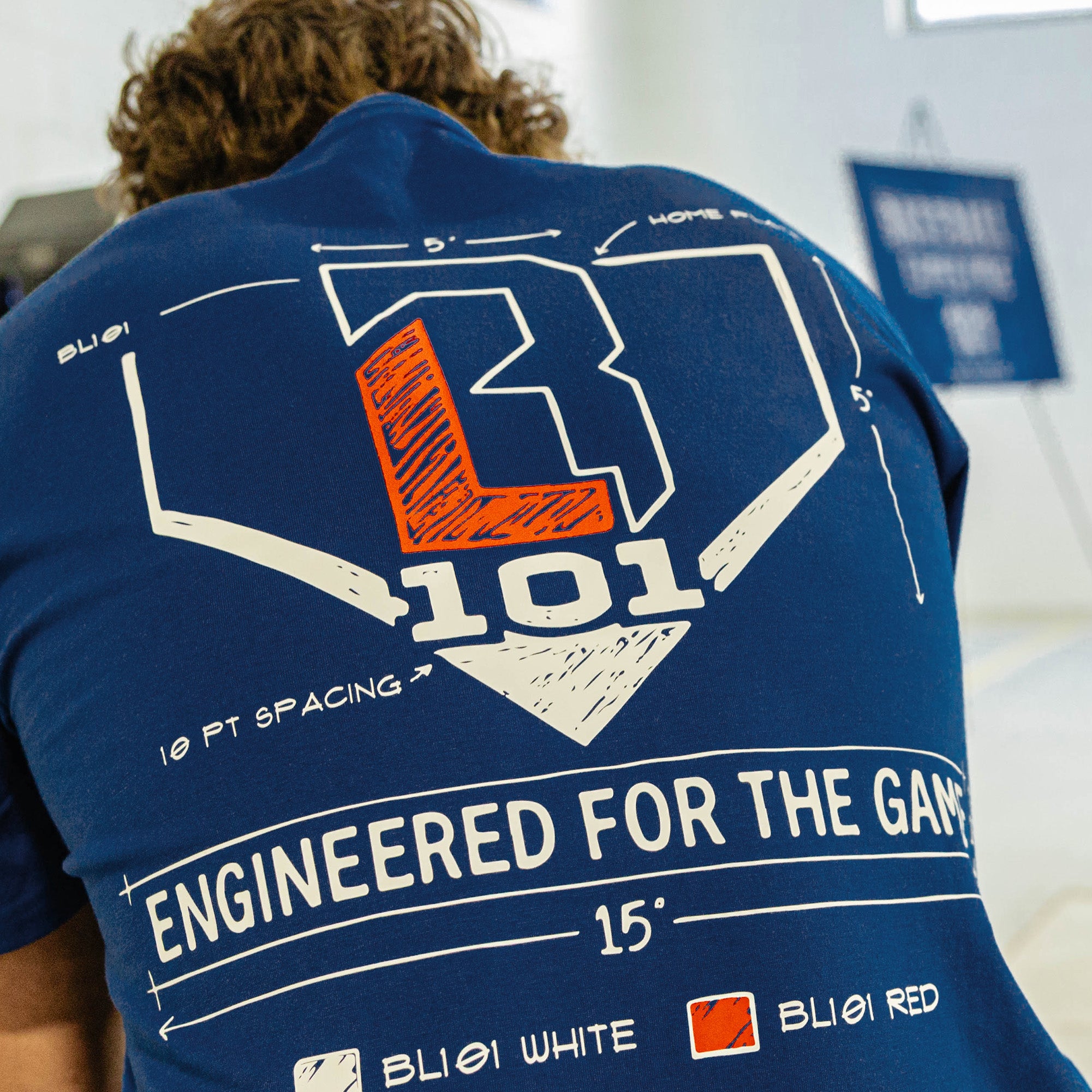 Engineered For The Game Tee - Blue - Image 6
