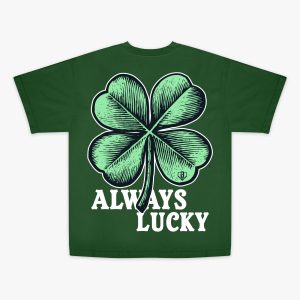 Always Lucky Relaxed Tee - Dark Green