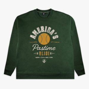Americas Pastime Youth Crewneck - Green