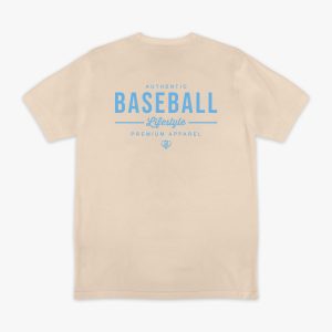 Authentic Tee - Bone/Light Blue