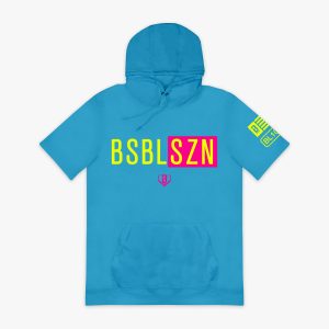 BSBL-SZN Short Sleeve Hoodie V2 - Highlighter Blue