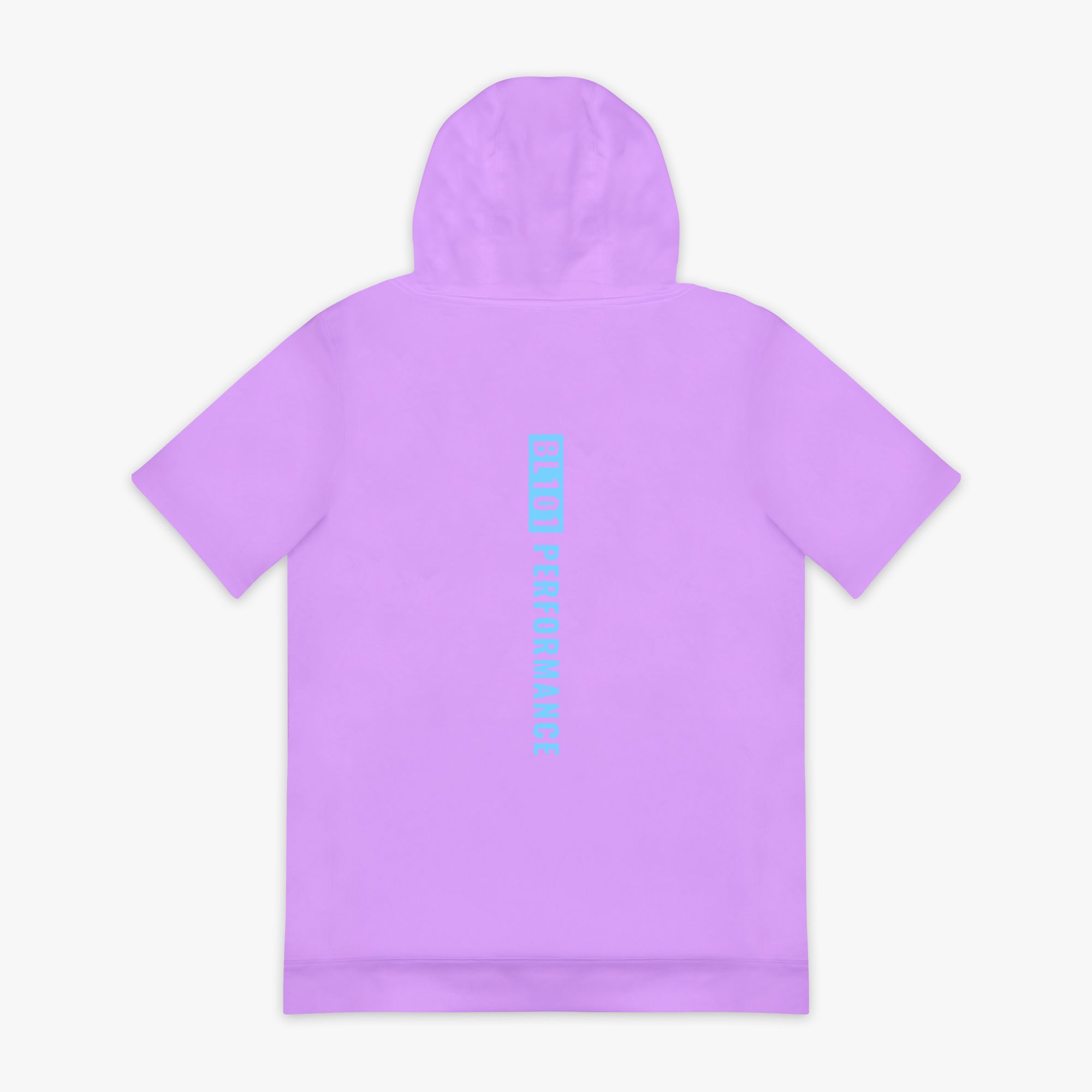BSBL-SZN Short Sleeve Hoodie V2 - Lavender/Light Blue - Image 2