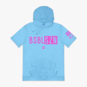 BSBL-SZN Short Sleeve Hoodie V2 - Cotton Candy Blue