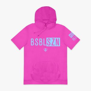 BSBL-SZN Short Sleeve Hoodie V2 - Cotton Candy Pink