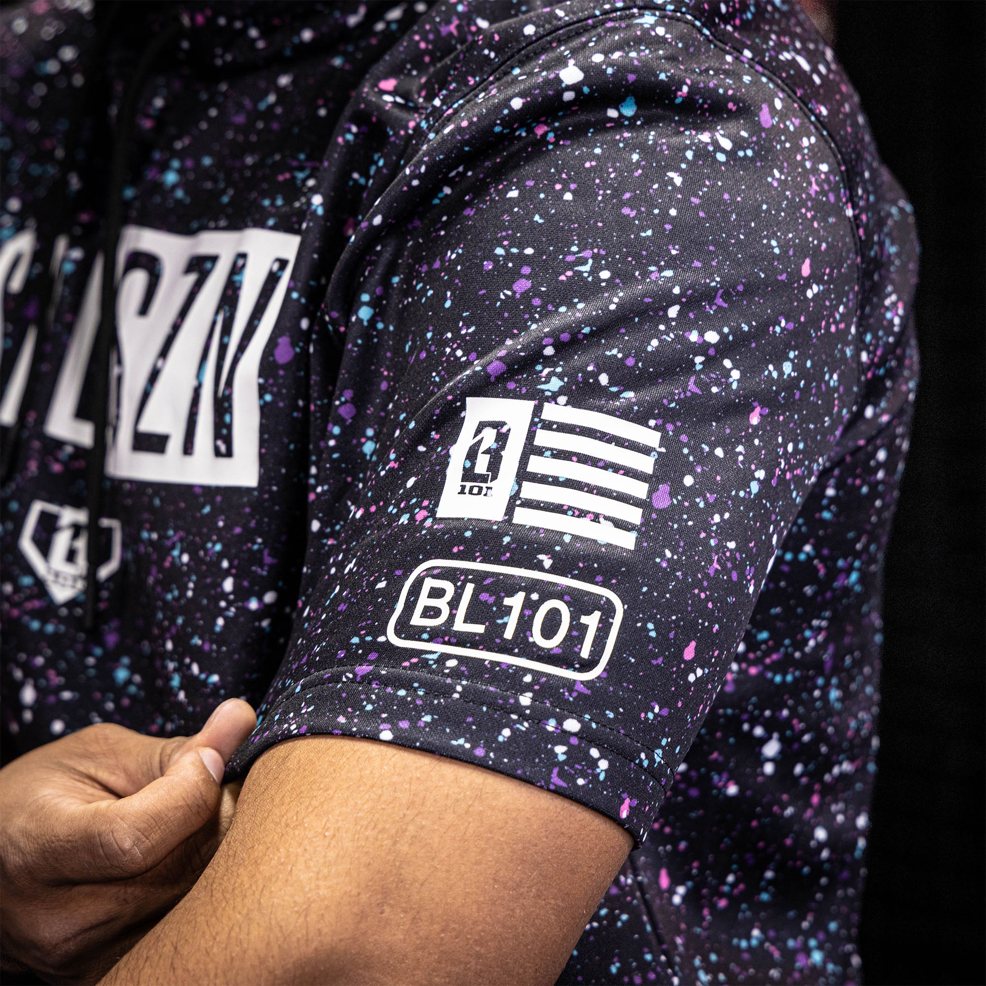 BSBL-SZN Short Sleeve Hoodie V2 - Galaxy - Image 3
