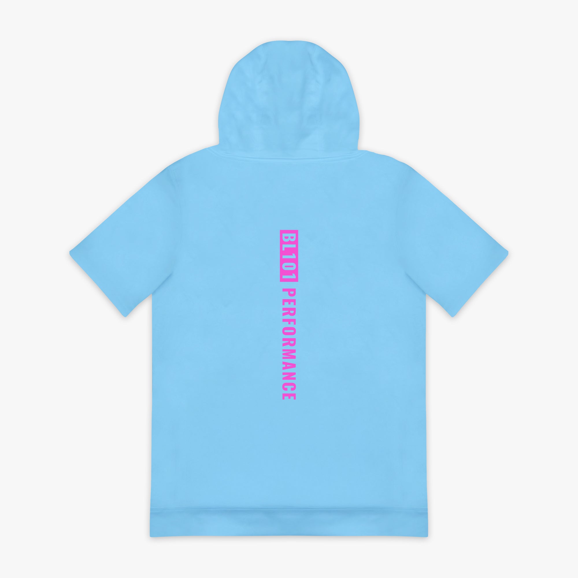 BSBL-SZN Youth Short Sleeve Hoodie V2 - Cotton Candy Blue - Image 2