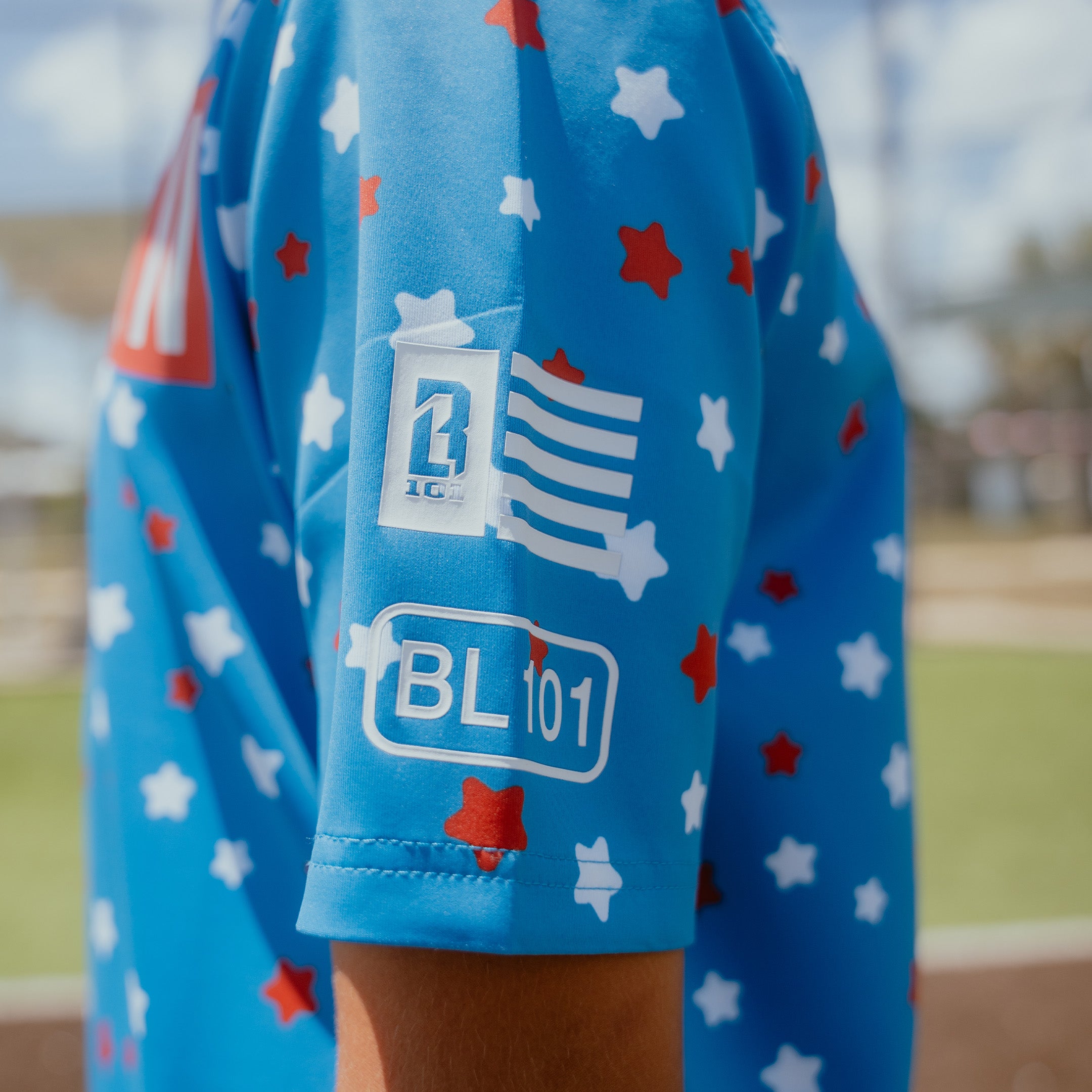 BSBL-SZN Short Sleeve Hoodie V3 - USA Ice Cream - Image 4