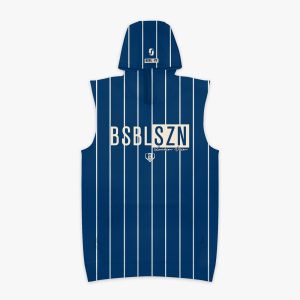 BSBL-SZN Sleeveless Youth Hoodie V3 - Jackson Olson Midnight Pinstripes