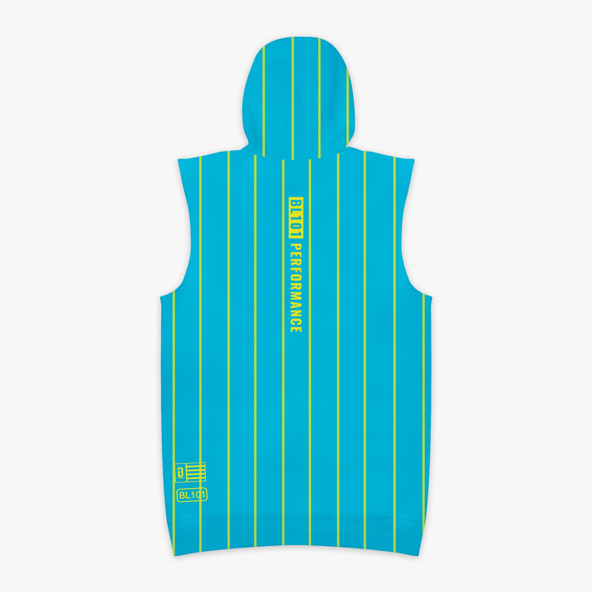 BSBL-SZN Sleeveless Youth Hoodie V3 - Jackson Olson Neon Pinstripes - Image 2