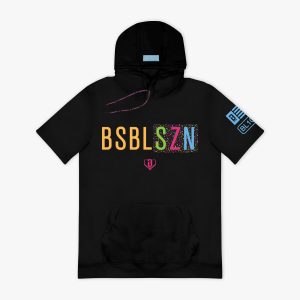 BSBL-SZN Short Sleeve Hoodie V3 - Black/Midnight Sundae