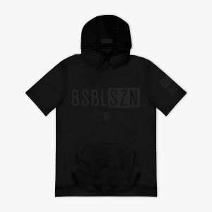 BSBL-SZN Youth Short Sleeve Hoodie V3 - Blackout