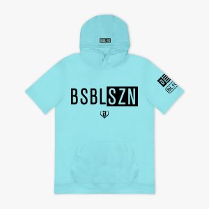 BSBL-SZN Youth Short Sleeve Hoodie V3 - Blue