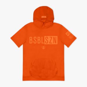BSBL-SZN Youth Short Sleeve Hoodie V3 - Orange