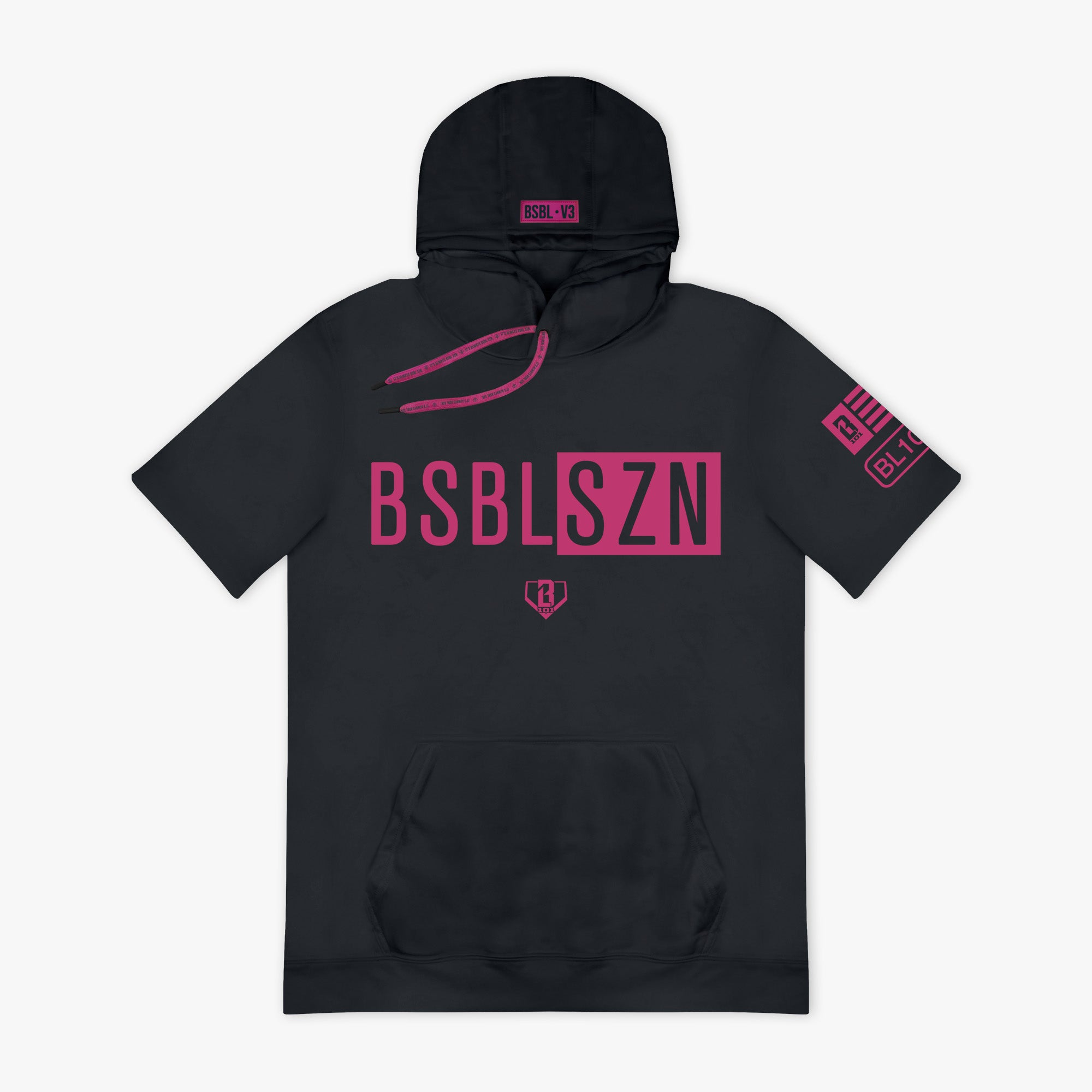 BSBL-SZN Short Sleeve Hoodie V3 - Dark Gray