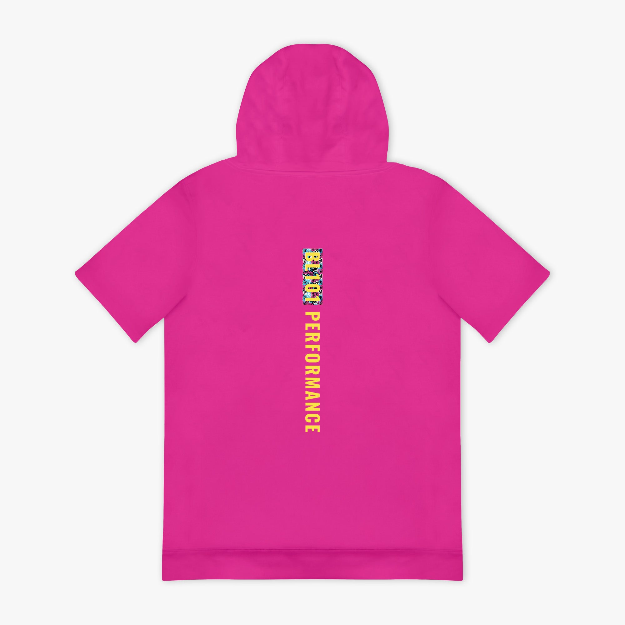 BSBL-SZN Youth Short Sleeve Hoodie V3 - Pink/Smiley Slugger - Image 2
