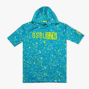 BSBL-SZN Short Sleeve Hoodie V3 - Splatter Highlighter