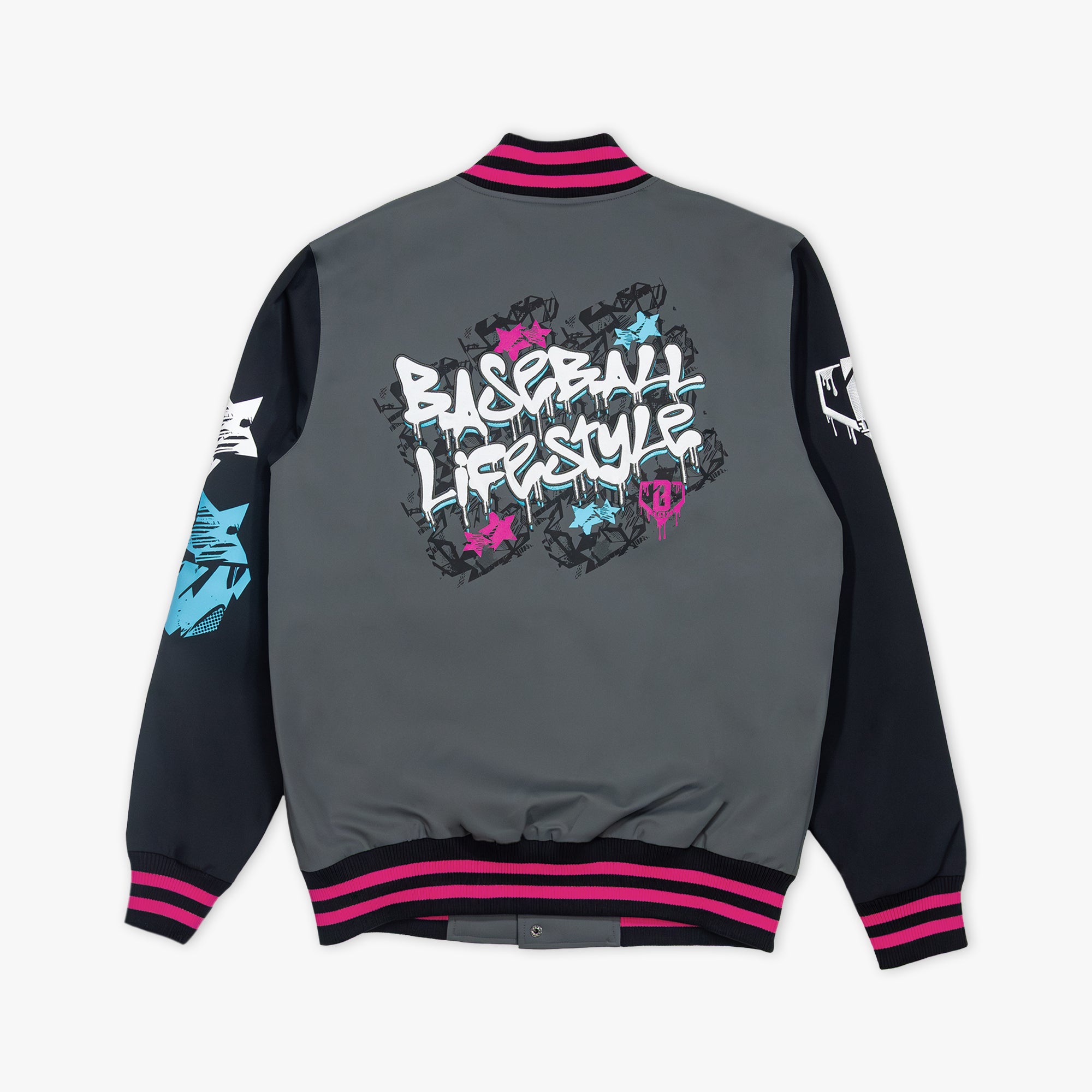 Baseball Lifestyle Tag Bomber Jacket - Image 2