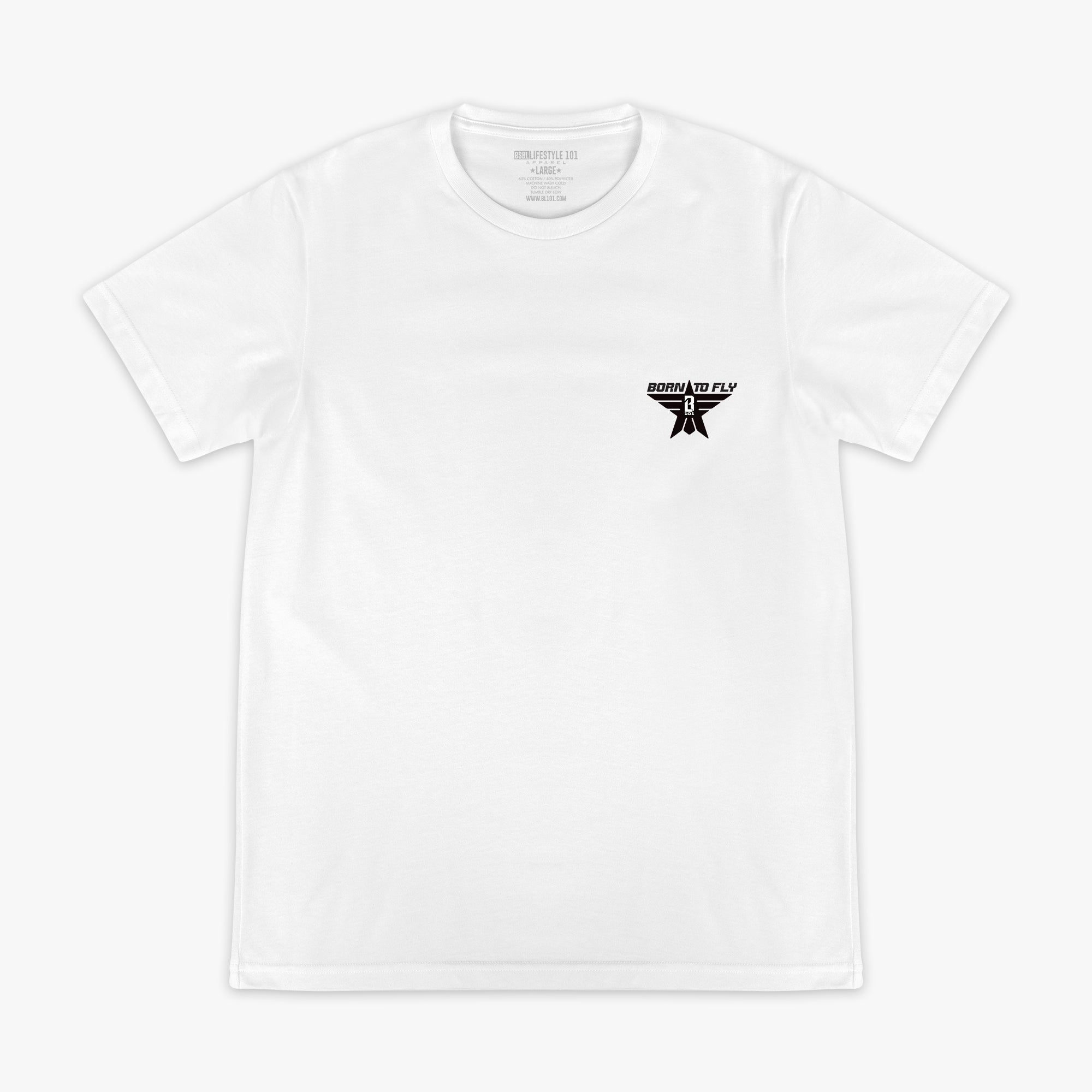 Born to Fly Tee - BL White - Image 2