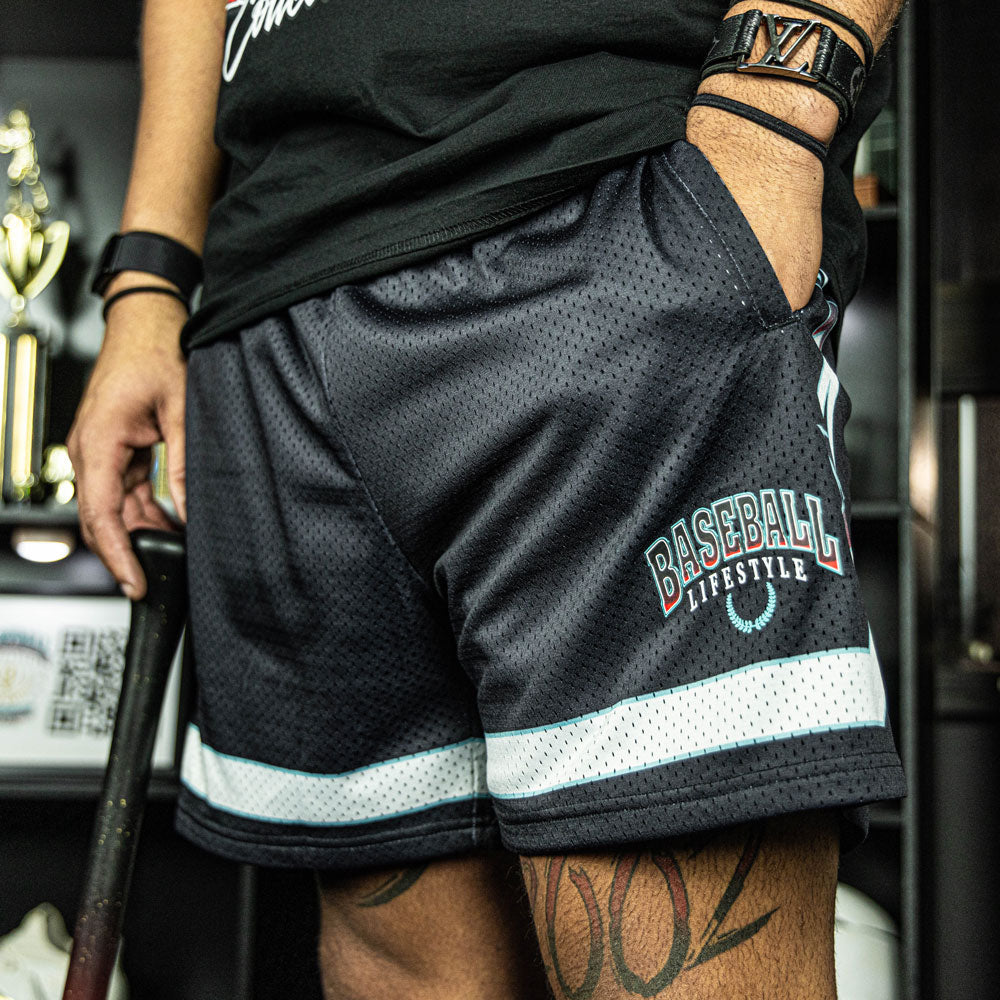 Champions Star Shorts - Black/Teal - Image 2