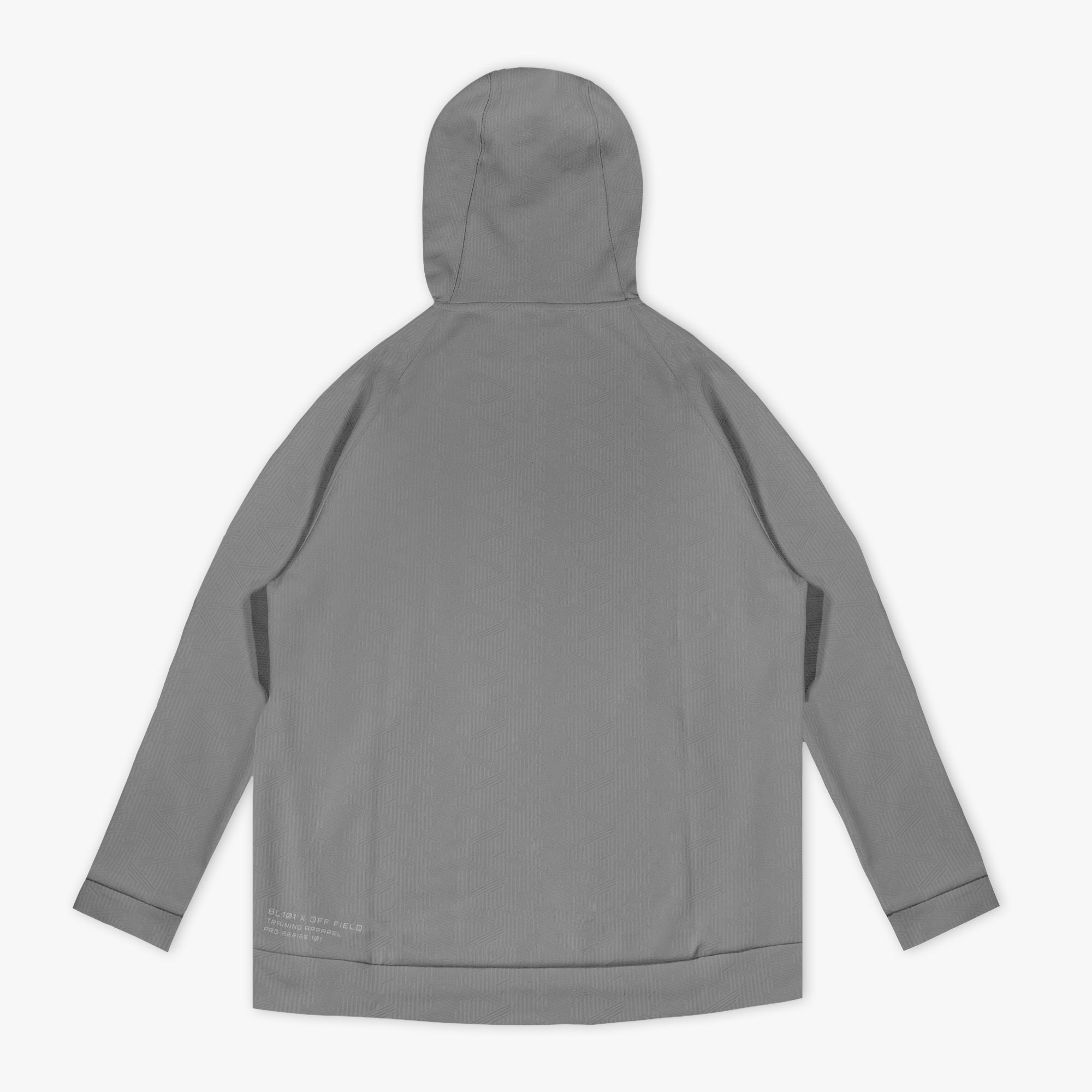 Diamond Tech Jacquard Youth Hoodie - Gray - Image 2