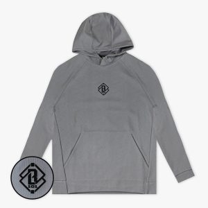 Diamond Tech Jacquard Youth Hoodie - Gray
