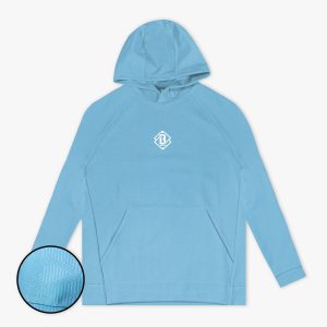 Diamond Tech Jacquard Youth Hoodie - Blue