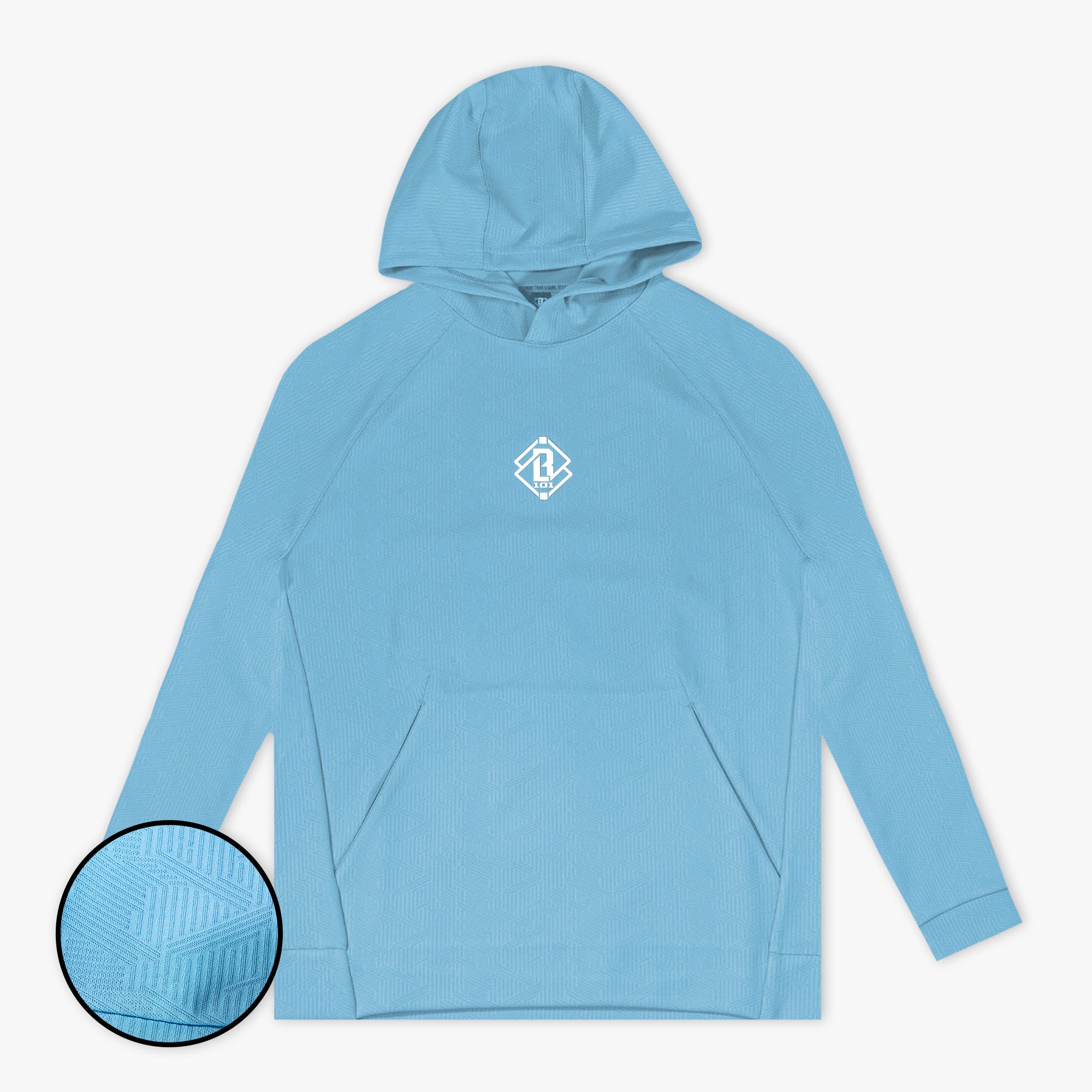 Diamond Tech Jacquard Hoodie - Blue