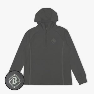 Diamond Tech Knit Zip Youth Hoodie - Charcoal