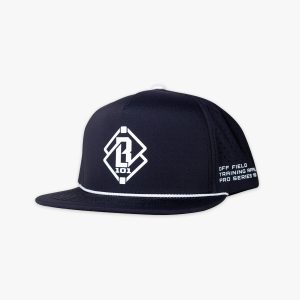 Diamond Tech Snapback Rope Hat - Black/White