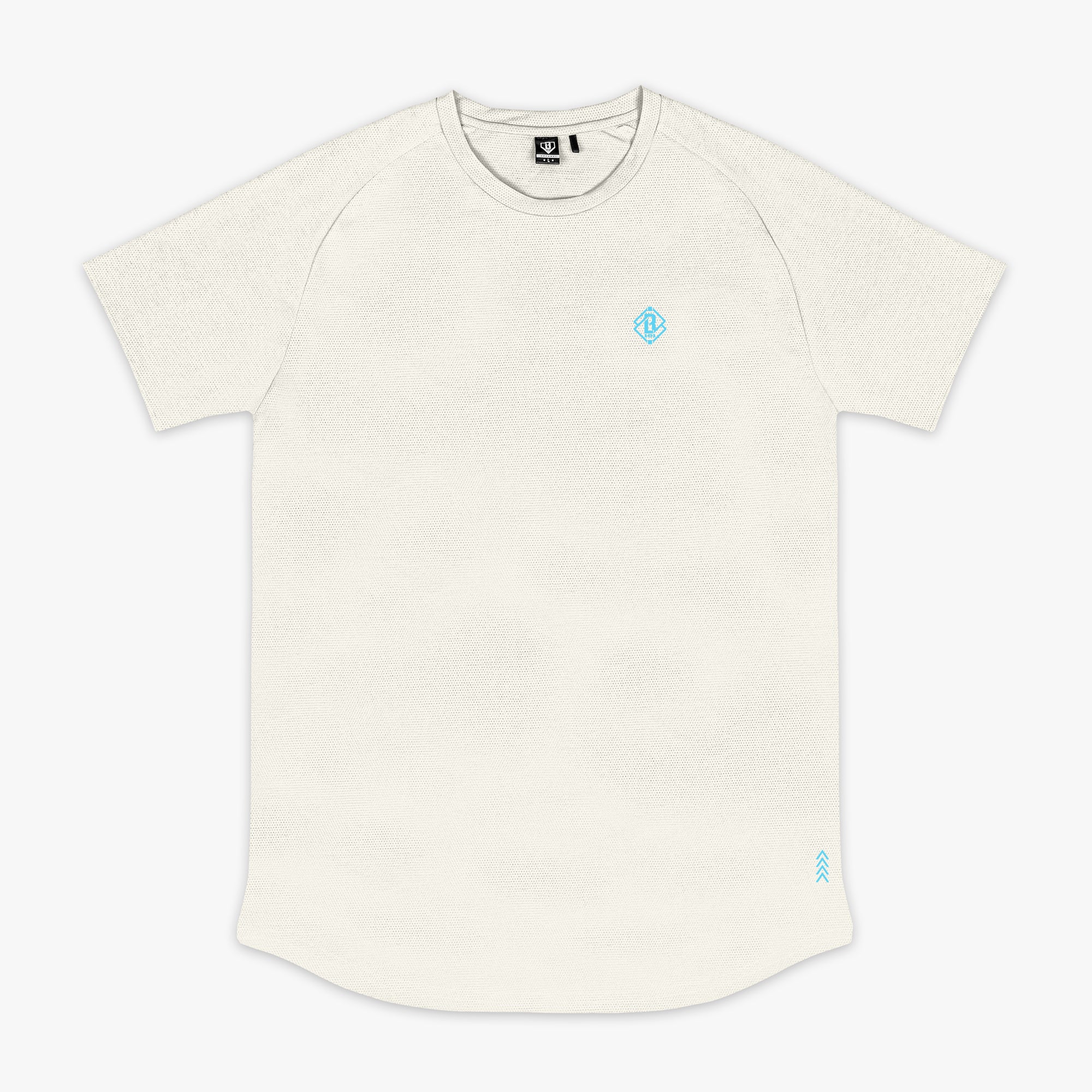 Diamond Tech Youth Tee - Bone/Light Blue